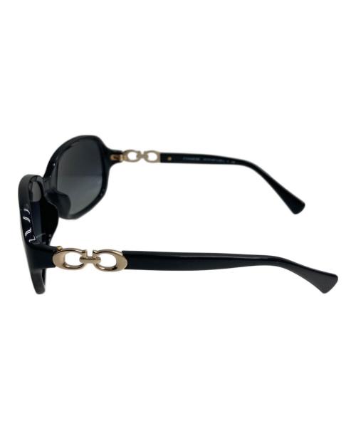 COACH（コーチ）COACH (コーチ) ロゴテンプルサングラス ブラック サイズ:56□16 135の古着・服飾アイテム