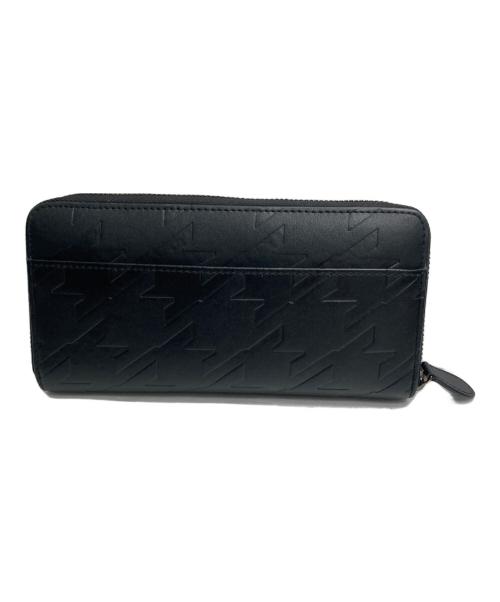 COACH（コーチ）COACH (コーチ) 千鳥格子柄ラウンドジップウォレット ブラックの古着・服飾アイテム