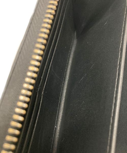 COACH（コーチ）COACH (コーチ) 千鳥格子柄ラウンドジップウォレット ブラックの古着・服飾アイテム