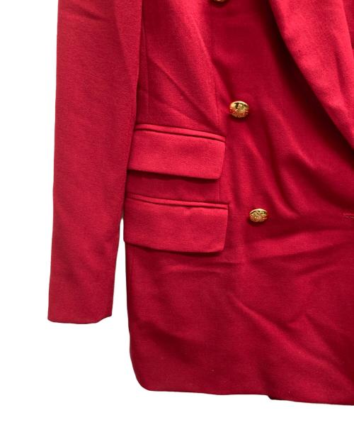 RALPH LAUREN（ラルフローレン）RALPH LAUREN (ラルフローレン) 金釦ダブルジャケット レッド サイズ:6の古着・服飾アイテム