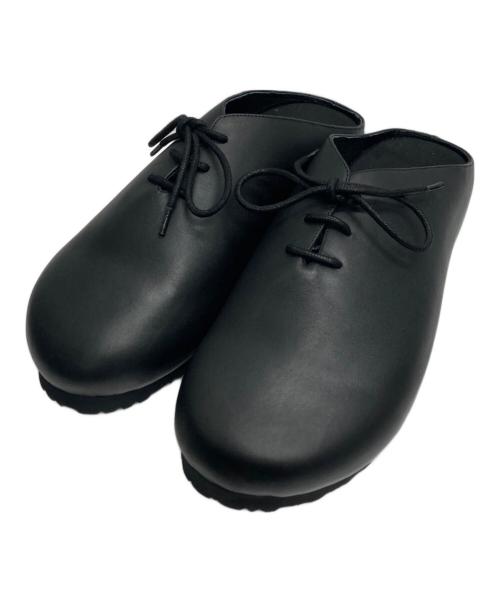 ATTACHMENT（アタッチメント）ATTACHMENT (アタッチメント) カウレザー サンダル ブラック サイズ:42の古着・服飾アイテム