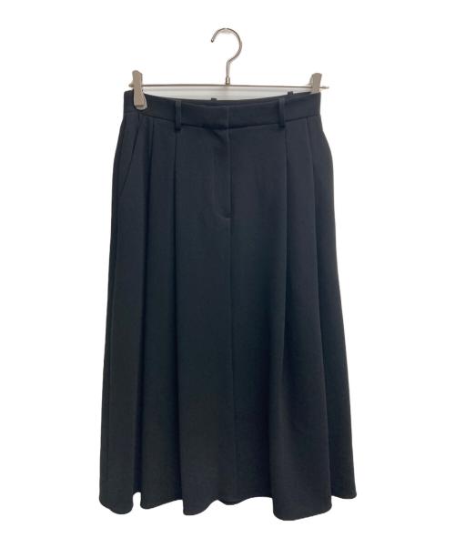 theory（セオリー）theory (セオリー) Admiral Crepe Double Pleat Skirt ブラック サイズ:2 未使用品の古着・服飾アイテム