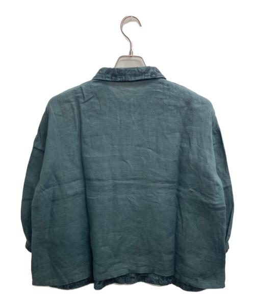 根々（ネネ）根々 (ネネ) 刺繍シャツブラウス グリーン サイズ:表記無しの古着・服飾アイテム