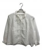 根々ネネ）の古着「フリルカラーブラウス」｜ホワイト