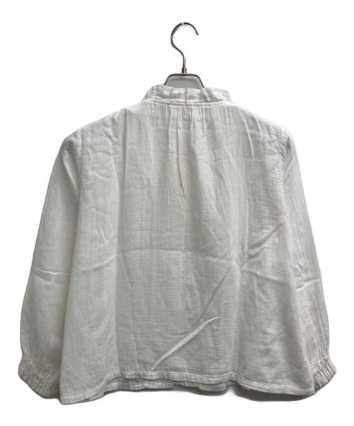 根々（ネネ）根々 (ネネ) フリルカラーブラウス ホワイト サイズ:表記無しの古着・服飾アイテム