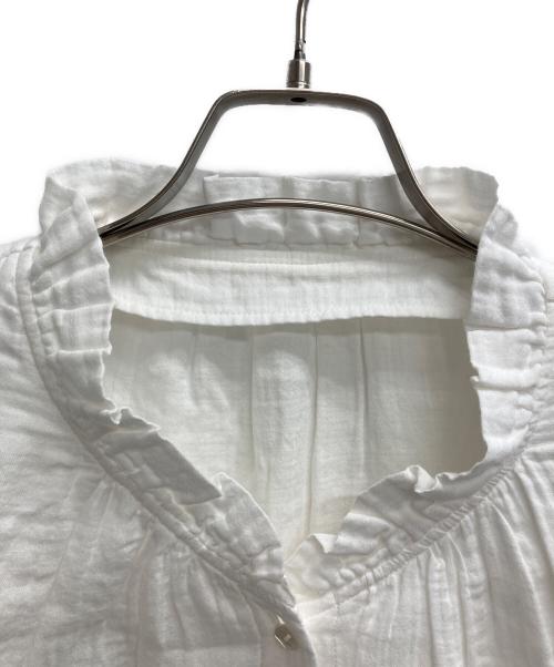 根々（ネネ）根々 (ネネ) フリルカラーブラウス ホワイト サイズ:表記無しの古着・服飾アイテム