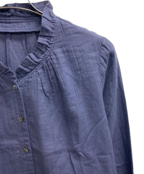 根々（ネネ）根々 (ネネ) フリルカラーブラウス ネイビー サイズ:表記無しの古着・服飾アイテム