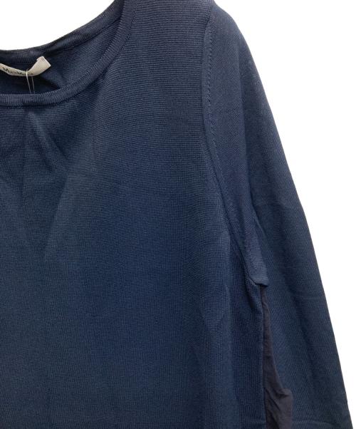 MaxMara（マックスマーラ）MaxMara (マックスマーラ) フリルワンピース ネイビー サイズ:L 未使用品の古着・服飾アイテム