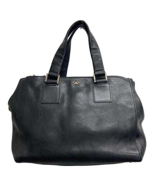 ANYA HINDMARCH（アニヤ・ハインドマーチ）ANYA HINDMARCH (アニヤハインドマーチ) Ebury2WAYバッグ ブラックの古着・服飾アイテム
