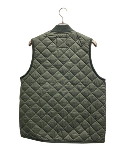 LAVENHAM（ラベンハム）LAVENHAM (ラベンハム) ZIP BOMBER GILET カーキ サイズ:Lの古着・服飾アイテム