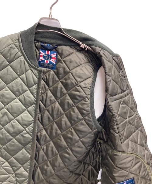 LAVENHAM（ラベンハム）LAVENHAM (ラベンハム) ZIP BOMBER GILET カーキ サイズ:Lの古着・服飾アイテム