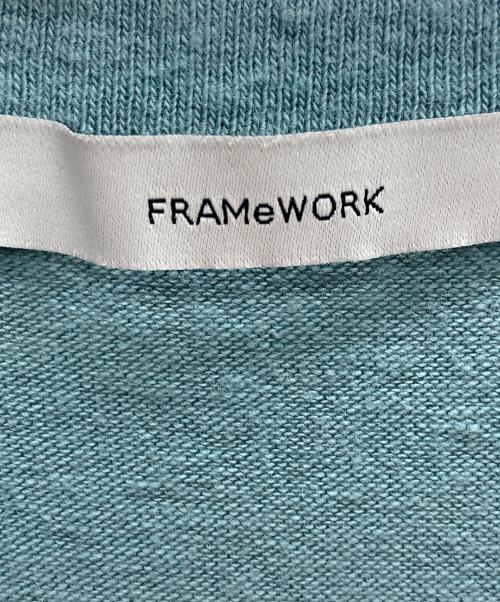 FRAMeWORK（フレームワーク）FRAMeWORK (フレームワーク) 23AW スラブベア天竺プルオーバー ブルー サイズ:FREEの古着・服飾アイテム