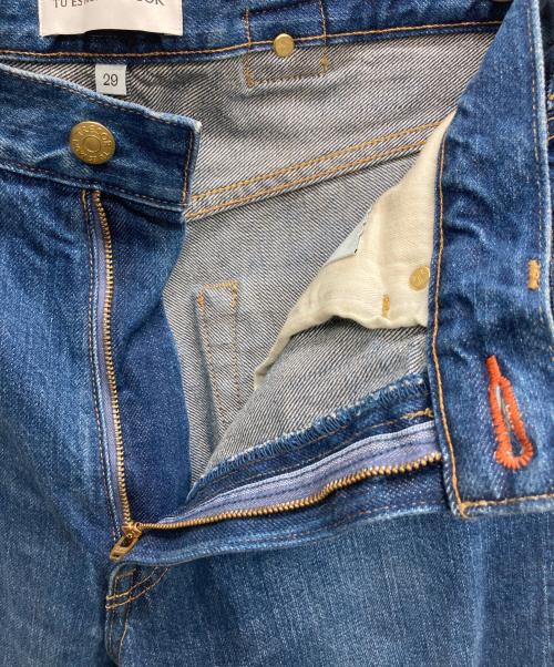 Tu es mon TRESOR（トゥ エ モン トレゾア）Tu es mon TRESOR (トゥ エ モン トレゾア) The Carnelian Jean ブルー サイズ:29の古着・服飾アイテム