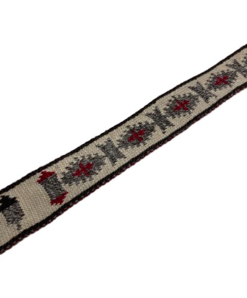 45R（フォーティファイブ・アール）45R (フォーティファイブ・アール) ネイティブニットのベルト レッドの古着・服飾アイテム