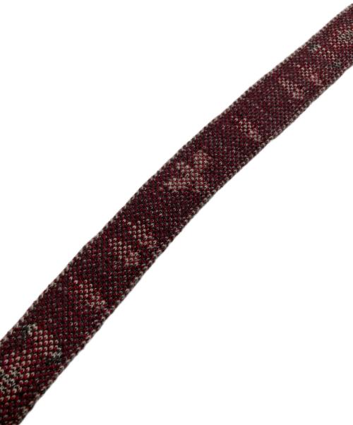 45R（フォーティファイブ・アール）45R (フォーティファイブ・アール) ネイティブニットのベルト レッドの古着・服飾アイテム