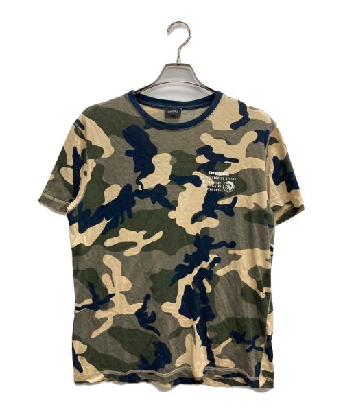DIESEL（ディーゼル）DIESEL (ディーゼル) カモ柄Tシャツ カーキ サイズ:XLの古着・服飾アイテム