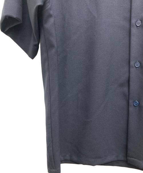 MARNI（マルニ）MARNI (マルニ) トロピカルウール ロゴ刺繍 ボーリングシャツ ネイビー サイズ:46の古着・服飾アイテム