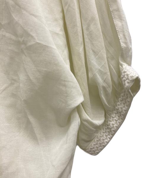 INDIA INDUSTRY（インディアインダストーリー）INDIA INDUSTRY (インディアインダストーリー) モックブラウス アイボリー サイズ:1の古着・服飾アイテム