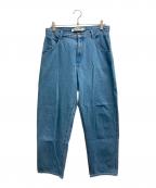 LACOSTEラコステ）の古着「ワイドデニムパンツ」｜ブルー
