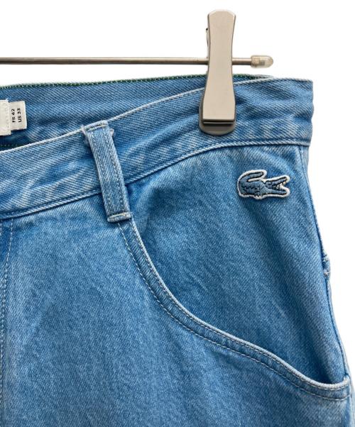 LACOSTE（ラコステ）LACOSTE (ラコステ) ワイドデニムパンツ ブルー サイズ:42の古着・服飾アイテム