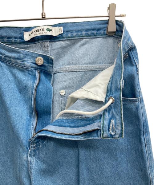 LACOSTE（ラコステ）LACOSTE (ラコステ) ワイドデニムパンツ ブルー サイズ:42の古着・服飾アイテム