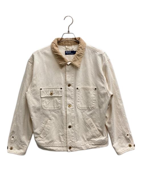 POLO RALPH LAUREN（ポロ・ラルフローレン）POLO RALPH LAUREN (ポロ・ラルフローレン) トラッカージャケット ホワイト サイズ:Sの古着・服飾アイテム