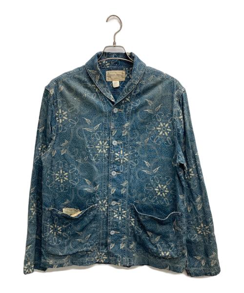 RRL（ダブルアールエル）RRL (ダブルアールエル) WILSON OS-LONG SLEEVE-SPORT SHIRT COTTON ネイビー サイズ:Mの古着・服飾アイテム