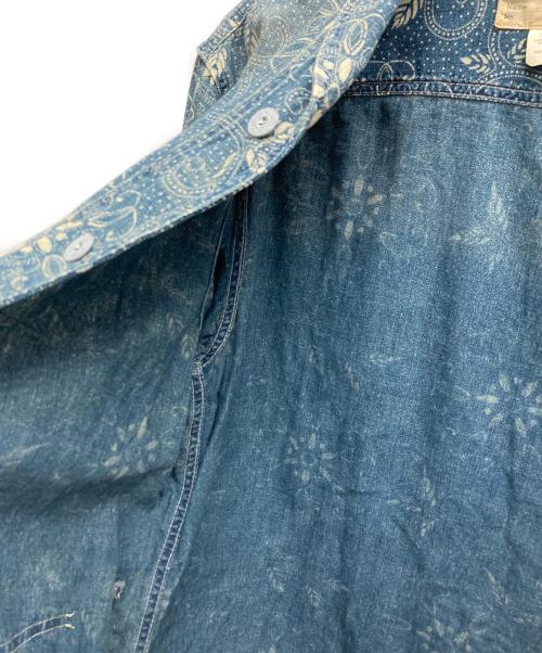 RRL（ダブルアールエル）RRL (ダブルアールエル) WILSON OS-LONG SLEEVE-SPORT SHIRT COTTON ネイビー サイズ:Mの古着・服飾アイテム