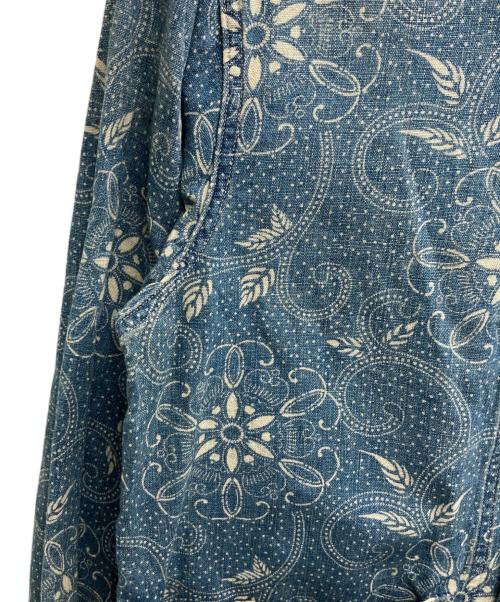 RRL（ダブルアールエル）RRL (ダブルアールエル) WILSON OS-LONG SLEEVE-SPORT SHIRT COTTON ネイビー サイズ:Mの古着・服飾アイテム