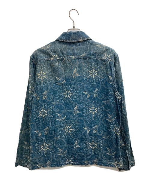 RRL（ダブルアールエル）RRL (ダブルアールエル) WILSON OS-LONG SLEEVE-SPORT SHIRT COTTON ネイビー サイズ:Mの古着・服飾アイテム