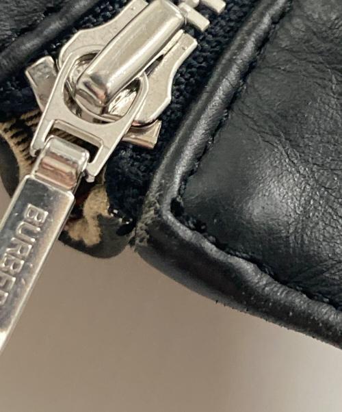 BURBERRY BLACK LABEL（バーバリーブラックレーベル）BURBERRY BLACK LABEL (バーバリーブラックレーベル) ライダースジャケット ブラック サイズ:Mの古着・服飾アイテム