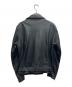 BURBERRY BLACK LABEL (バーバリーブラックレーベル) ライダースジャケット ブラック サイズ:M：23000円