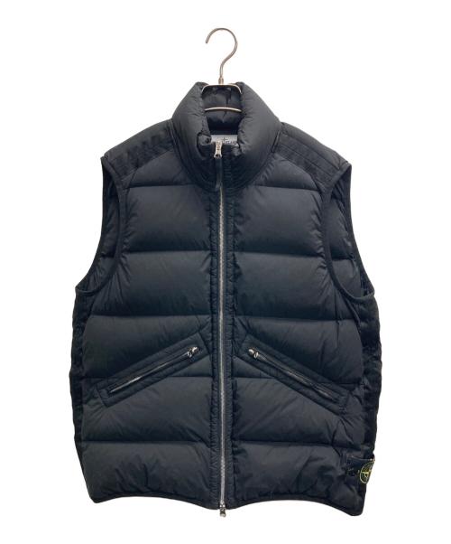 STONE ISLAND（ストーンアイランド）STONE ISLAND (ストーンアイランド) 24AW キルティングダウンベスト ブラック サイズ:Mの古着・服飾アイテム