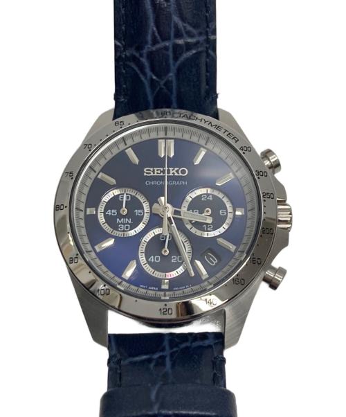 SEIKO（セイコー）SEIKO (セイコー) クロノグラフ SBTR019 ブルーの古着・服飾アイテム