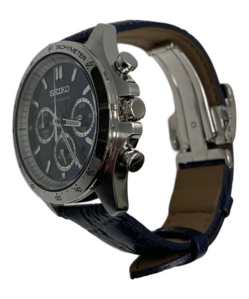 SEIKO（セイコー）SEIKO (セイコー) クロノグラフ SBTR019 ブルーの古着・服飾アイテム
