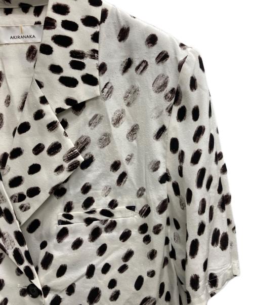 AKIRA NAKA（アキラナカ）AKIRA NAKA (アキラナカ) ドットパターンショートスリーブシャツジャケット ホワイト サイズ:1の古着・服飾アイテム