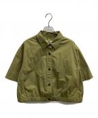 MHLエムエイチエル）の古着「コットンリネンシャツ」｜オリーブ