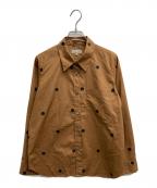 MARGARET HOWELLマーガレットハウエル）の古着「ドットシャツ」｜ブラウン