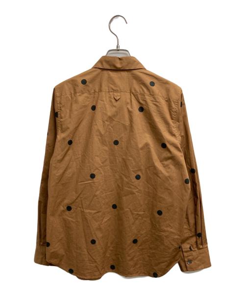 MARGARET HOWELL（マーガレットハウエル）MARGARET HOWELL (マーガレットハウエル) ドットシャツ ブラウン サイズ:1の古着・服飾アイテム