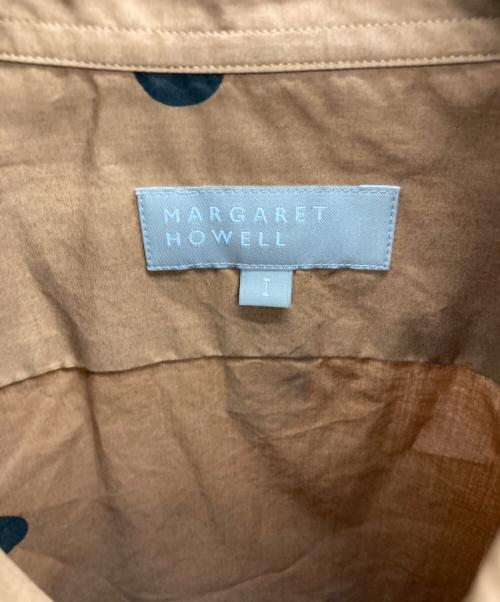 MARGARET HOWELL（マーガレットハウエル）MARGARET HOWELL (マーガレットハウエル) ドットシャツ ブラウン サイズ:1の古着・服飾アイテム