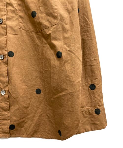 MARGARET HOWELL（マーガレットハウエル）MARGARET HOWELL (マーガレットハウエル) ドットシャツ ブラウン サイズ:1の古着・服飾アイテム