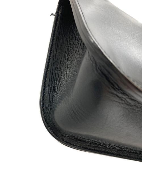 MARGARET HOWELL（マーガレットハウエル）MARGARET HOWELL (マーガレットハウエル) レザーショルダーバッグ ブラックの古着・服飾アイテム