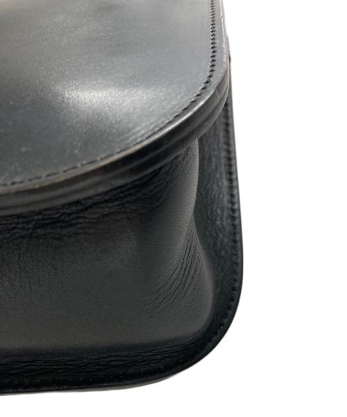 MARGARET HOWELL（マーガレットハウエル）MARGARET HOWELL (マーガレットハウエル) レザーショルダーバッグ ブラックの古着・服飾アイテム