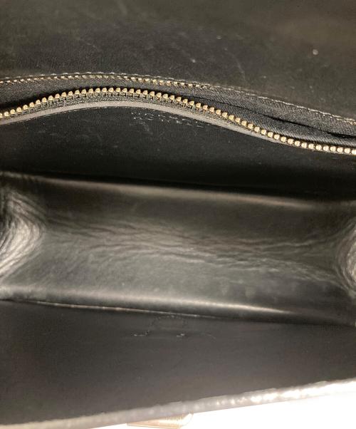 MARGARET HOWELL（マーガレットハウエル）MARGARET HOWELL (マーガレットハウエル) レザーショルダーバッグ ブラックの古着・服飾アイテム