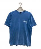 stussyステューシー）の古着「FLAG MAN TEE」｜ブルー
