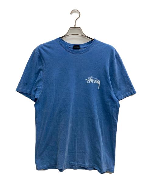 stussy（ステューシー）stussy (ステューシー) FLAG MAN TEE ブルー サイズ:Mの古着・服飾アイテム