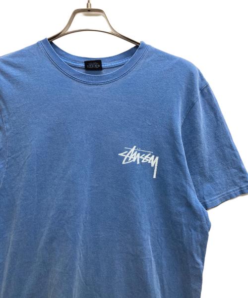 stussy（ステューシー）stussy (ステューシー) FLAG MAN TEE ブルー サイズ:Mの古着・服飾アイテム