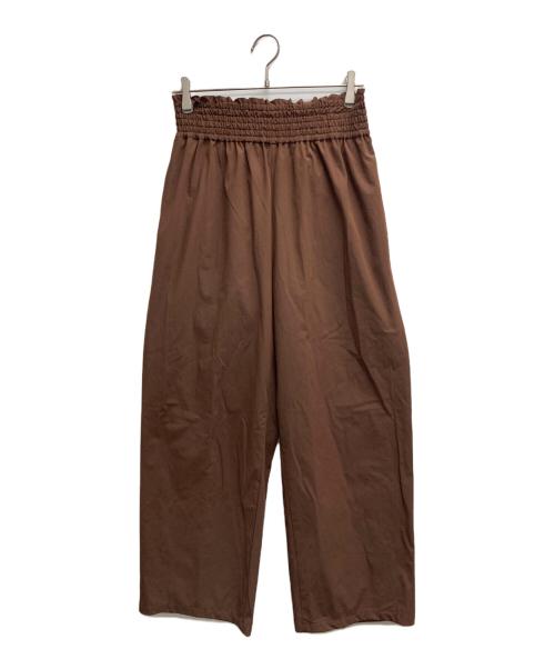 JOURNAL STANDARD（ジャーナルスタンダード）JOURNAL STANDARD (ジャーナルスタンダード) リネンナイロンストレッチワイドパンツ ブラウン サイズ:40の古着・服飾アイテム