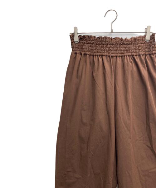 JOURNAL STANDARD（ジャーナルスタンダード）JOURNAL STANDARD (ジャーナルスタンダード) リネンナイロンストレッチワイドパンツ ブラウン サイズ:40の古着・服飾アイテム