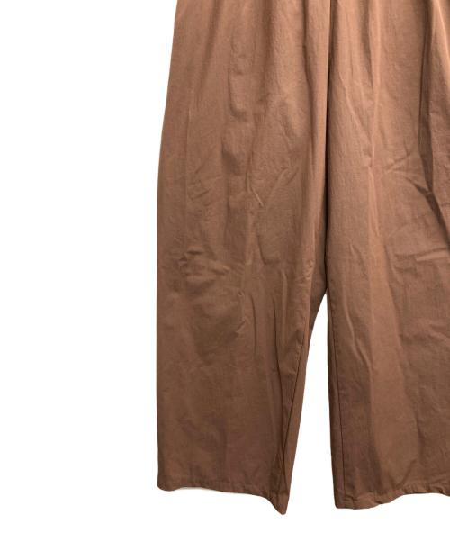 JOURNAL STANDARD（ジャーナルスタンダード）JOURNAL STANDARD (ジャーナルスタンダード) リネンナイロンストレッチワイドパンツ ブラウン サイズ:40の古着・服飾アイテム